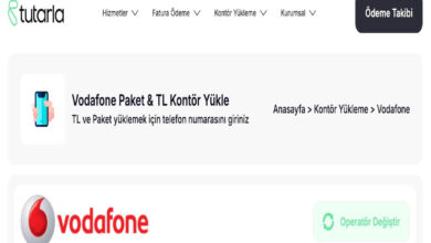 Vodafone Parça TL Yükleme Yöntemleri