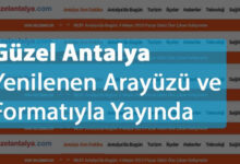 Güzel Antalya Yenilenen Arayüzü ve Formatıyla Yayında